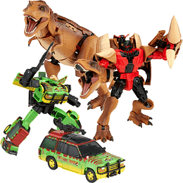 Tyrannocon Rex and JP93 [Exclusive] Jurassic Park Transformers Crossovers