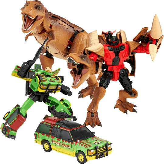 [Exclusive] Tyrannocon Rex and JP93 Jurassic Park Transformers Crossovers