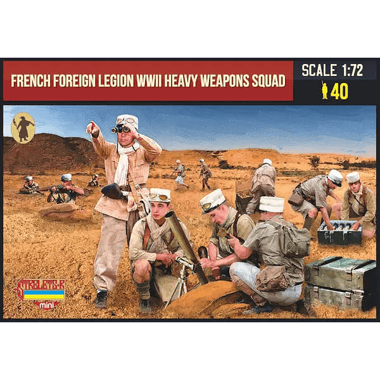 World War II French Foreign Legion Heavy Weapons Squad Set M152 1:72