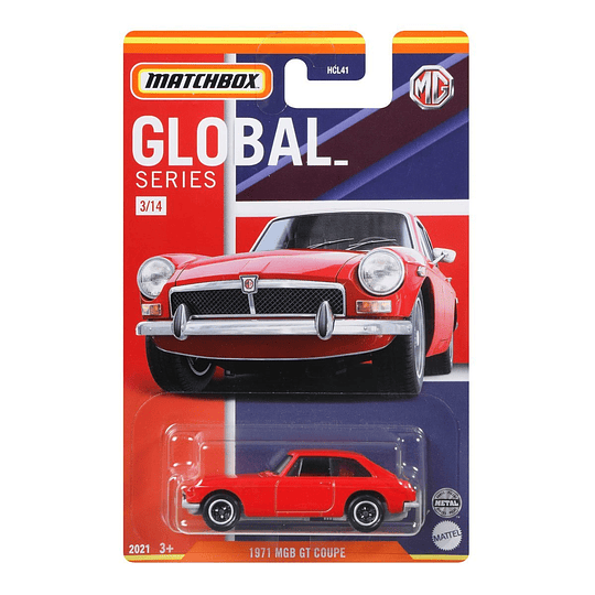 1971 MGB GT Coupe #3 Global Series Matchbox 1:64