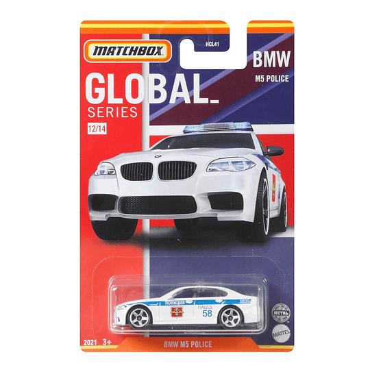 BMW M5 Police #12 Global Series Matchbox 1:64