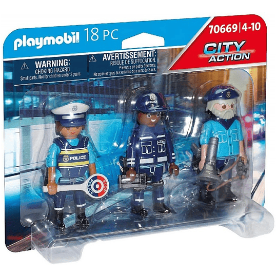 3 Policías Set 70669