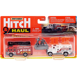 MBX Fire Rescue [Grey Firemen] Hitch & Haul Matchbox