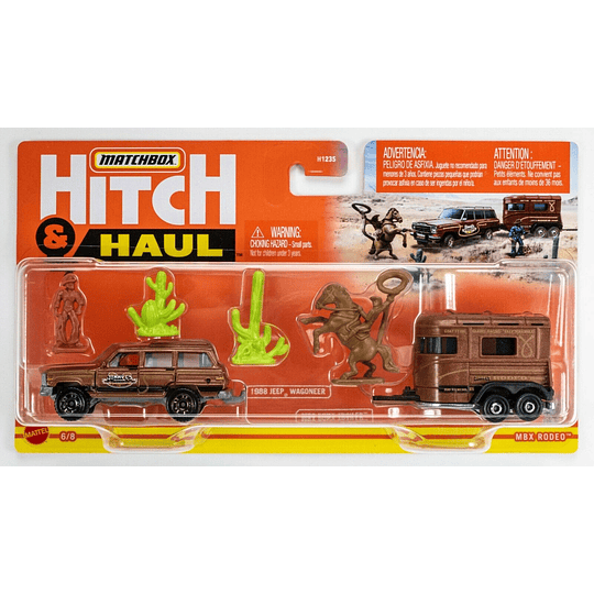 MBX Rodeo [Orange Cowboy] Hitch & Haul Matchbox