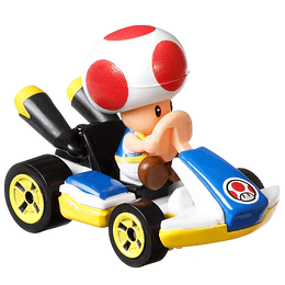 Toad Standard Kart Mario Kart Hot Wheels