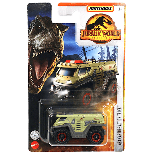 MBX Capture Action Truck Jurassic World Dominion Matchbox 1:64