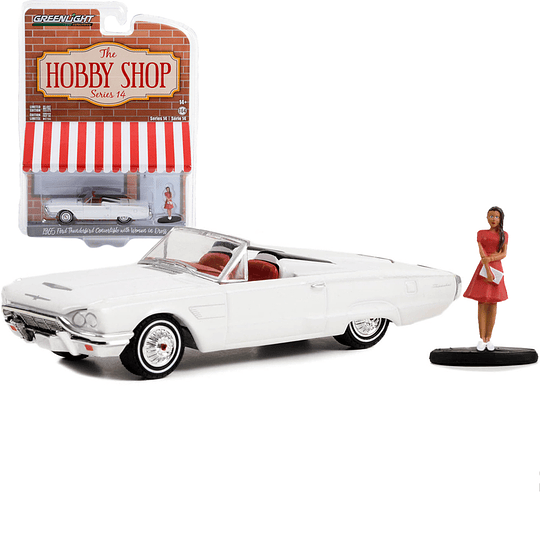 1965 Ford Thunderbird Convertible (Tonneau Cover) with Woman in Dress The Hobby Shop 1:64