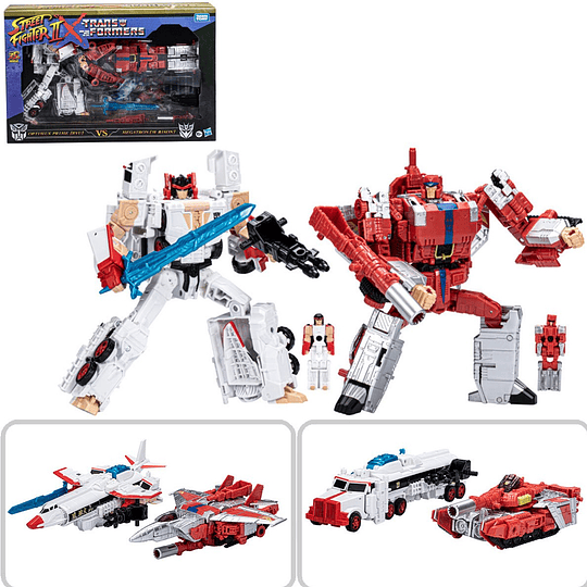 Street Fighter II Optimus Prime [Ryu] vs. Megatron [M. Bison] 2-Pack Transformers Crossovers