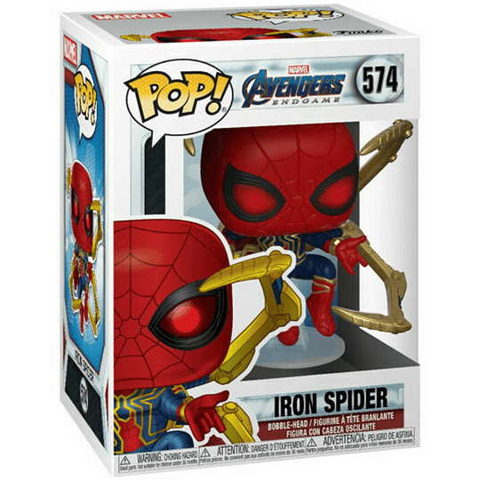 Iron Spider Spider-Man [with Nano Gauntlet] Avengers: Endgame #574 Pop!