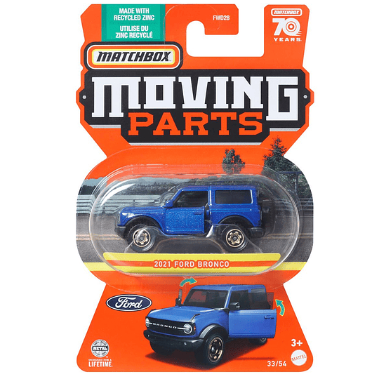 2021 Ford Bronco Moving Parts Matchbox