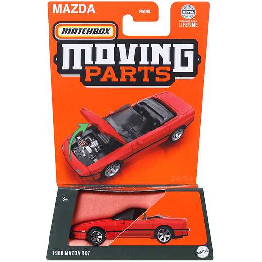 1988 Mazda RX7 Moving Parts Matchbox