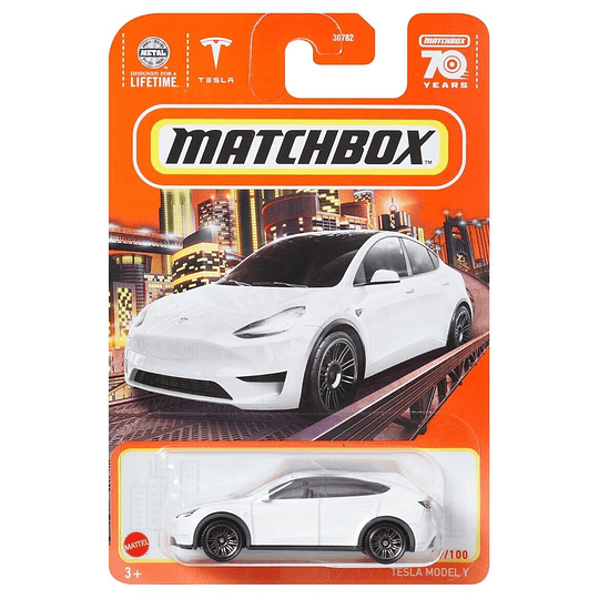 Tesla Model Y Vehículo Matchbox Básico Car Collection 1:64