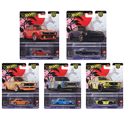 Set Completo Car Culture Japan Historics 4 2024 Mix 2 (961B) Hot Wheels Premium