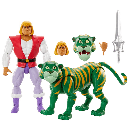 Prince Adam and Cringer 2-Pack Cartoon Collection Origins Masters of the Universe MOTU