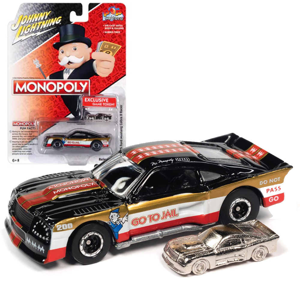 1975 Ford Mustang Cobra II Racer Monopoly Pop Culture Johnny Lightning