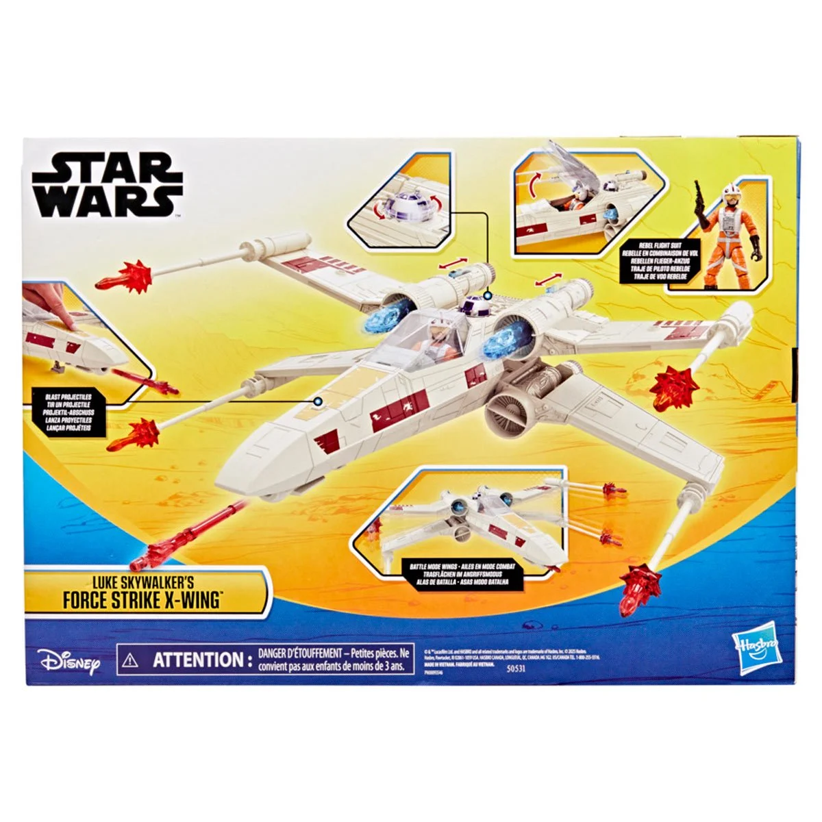 Luke Skywalker's Force Strike X-Wing Epic World Of Action Se