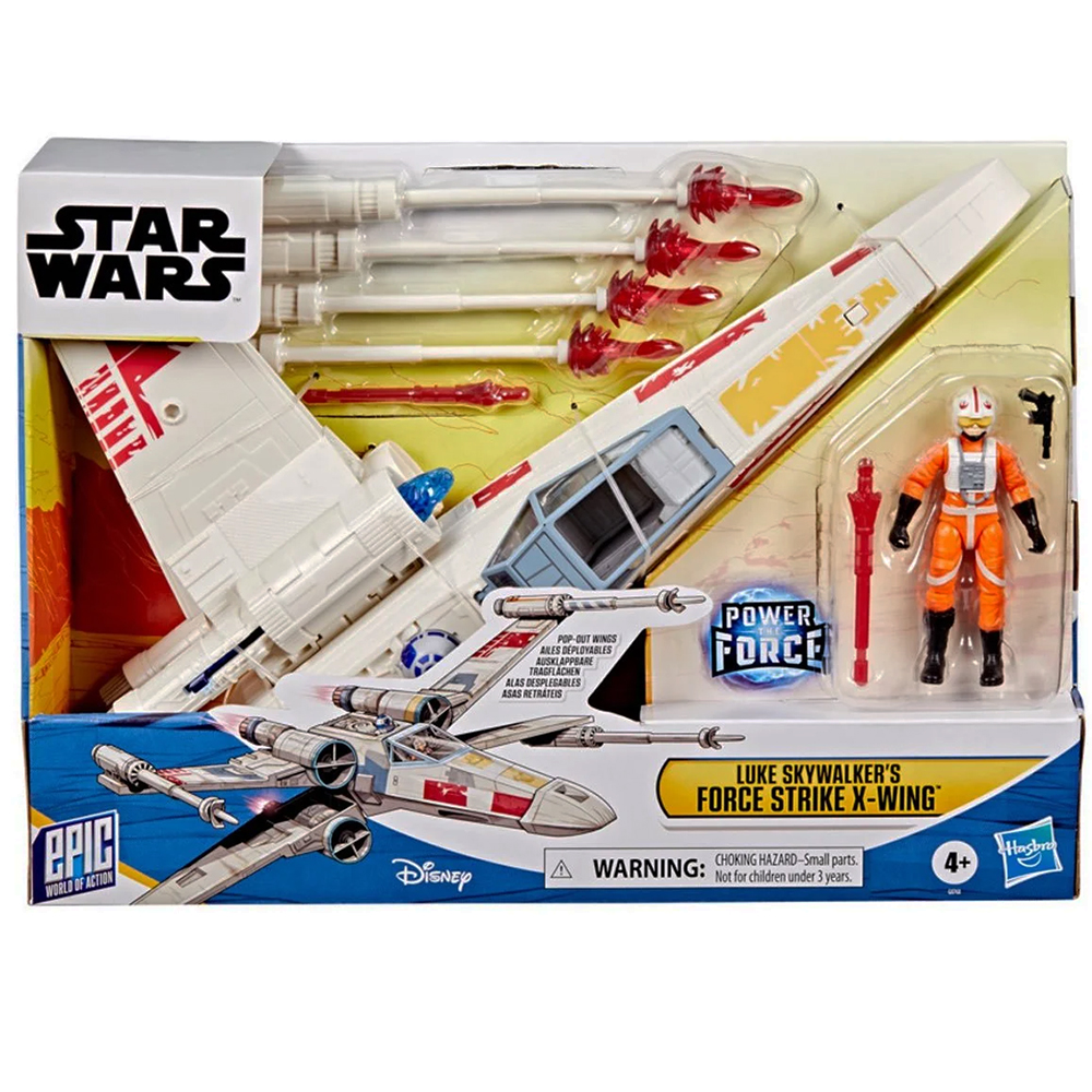 Luke Skywalker's Force Strike X-Wing Epic World Of Action Se