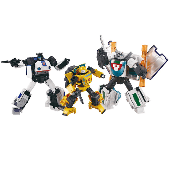 Cybertron Chase: Jazz, Wheeljack, Bumblebee Dramatic Capture Series Transformers