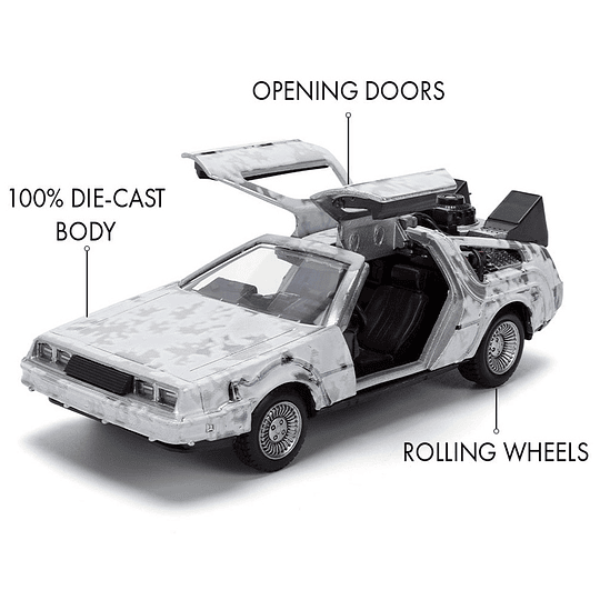 Delorean Time Machine 40th Anniversary BTTF1 Volver al Futuro Die-Cast 1:32