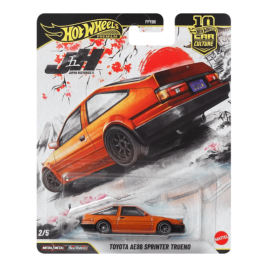 Toyota AE86 Sprinter Trueno Japan Historics Car Culture Hot Wheels Premium 1:64