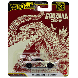 Nissan Skyline GT-R (BNR34) Godzilla Pop Culture Hot Wheels Premium 1:64