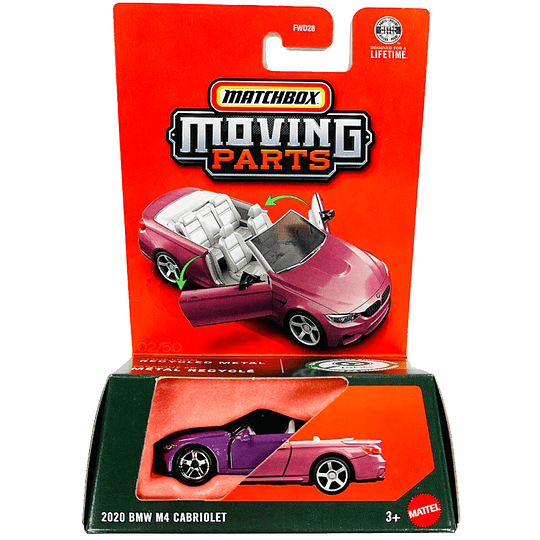 2020 BMW M4 Cabriolet Moving Parts Matchbox
