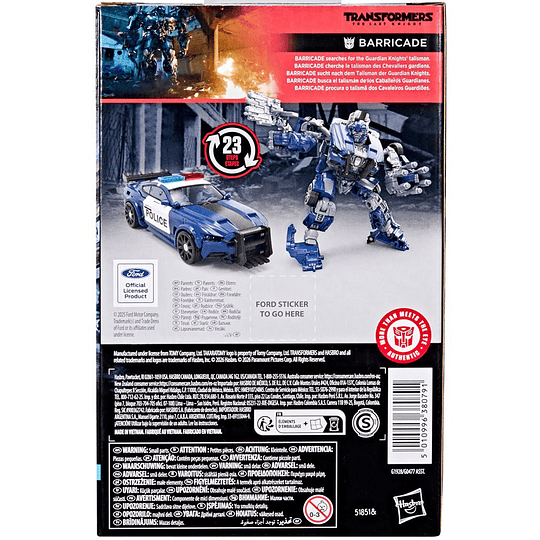 Barricade Deluxe Class The Last Knight Studio Series Transformers