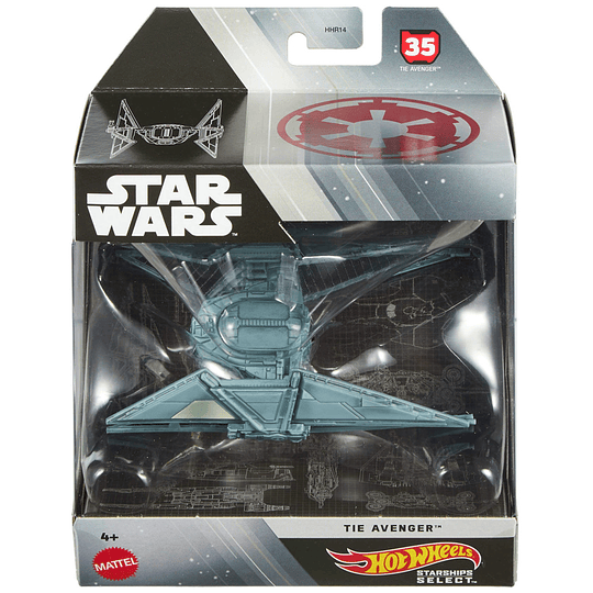 TIE Avenger Hot Wheels Starships Select 1:50