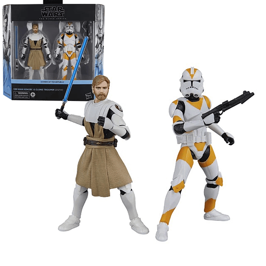 Obi-Wan Kenobi & Clone Trooper (212th) 2-Pack The Black Series 6