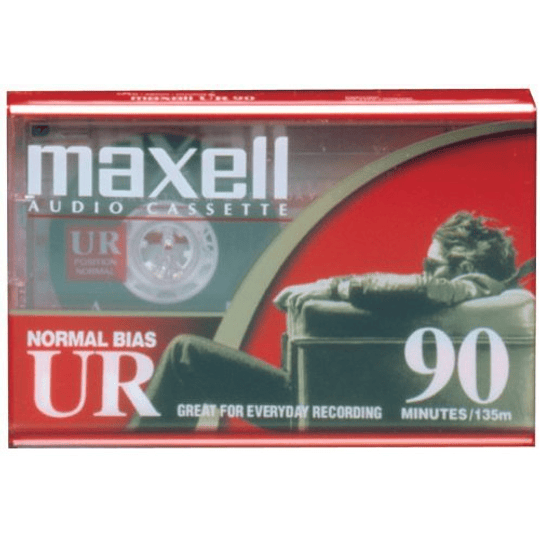 Cassette Maxell UR 90 Minutos Normal Bias