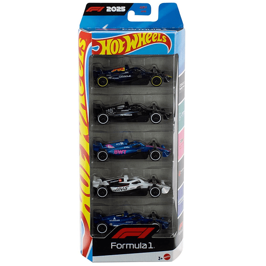 5-Pack Formula 1 Hot Wheels 1:64