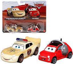 Lightning McQueen Deputy Hazard & Bella Cadavre 2-Pack Cars