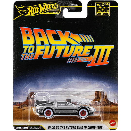 Back To The Future Time Machine-1955 Pop Culture Hot Wheels Premium 1:64