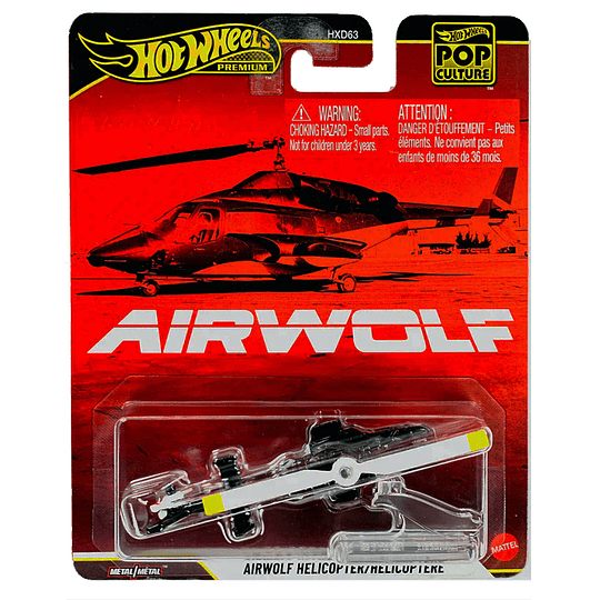 Airwolf Helicopter Pop Culture Hot Wheels Premium 1:64