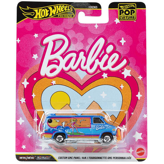 Custom GMC Panel Van Barbie Pop Culture Hot Wheels Premium 1:64