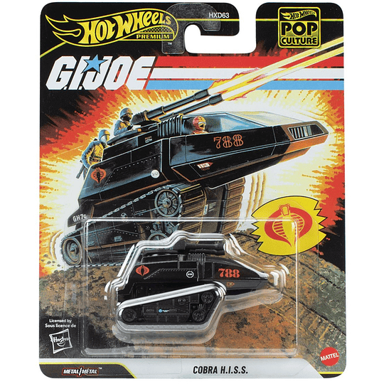 Cobra H.I.S.S. G.I. Joe Pop Culture Hot Wheels Premium 1:64