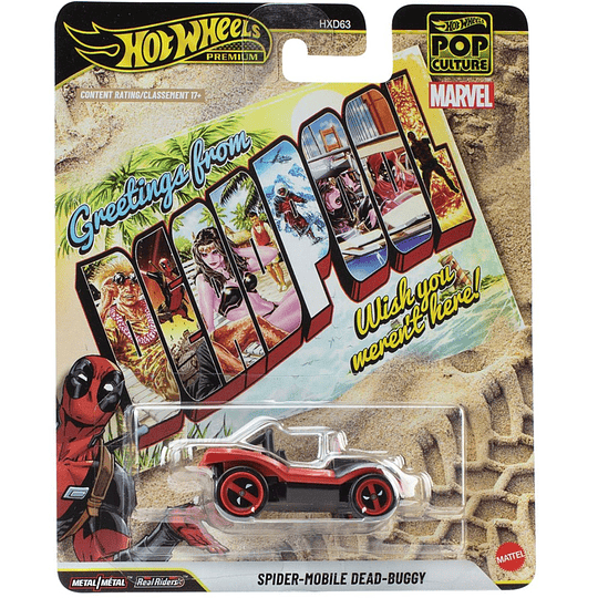 Spider-Mobile Dead-Buggy Deadpool Pop Culture Hot Wheels Premium 1:64