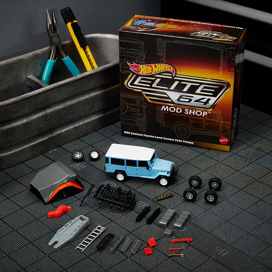 1982 Custom Toyota Land Cruiser FJ45 Troopy [Mattel Creations Exclusive] Elite 64 Mod Shop Hot Wheels