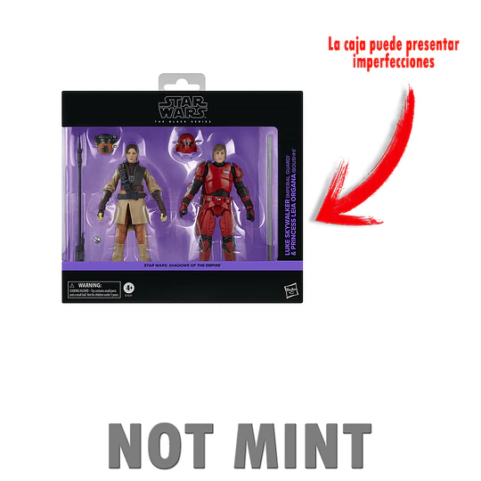 [NOT MINT] Luke Skywalker & Princess Leia Organa (SOTE) 2-Pack The Black Series 6