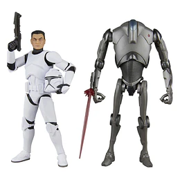 Phase I Clone Trooper & Super Battle Droid 2-Pack The Black Series 6"