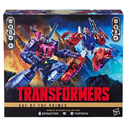 Topspin vs Spinister Wreck 'n Doom Collection Age Of The Primes Transformers