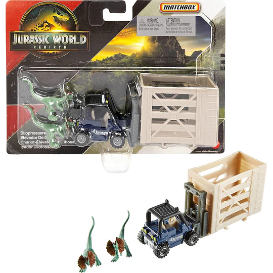 Dilophosaurus Lifter Jurassic World Rebirth Matchbox
