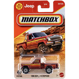 1980 Jeep J10 Stepside Vehículo Matchbox Básico Car Collection 1:64