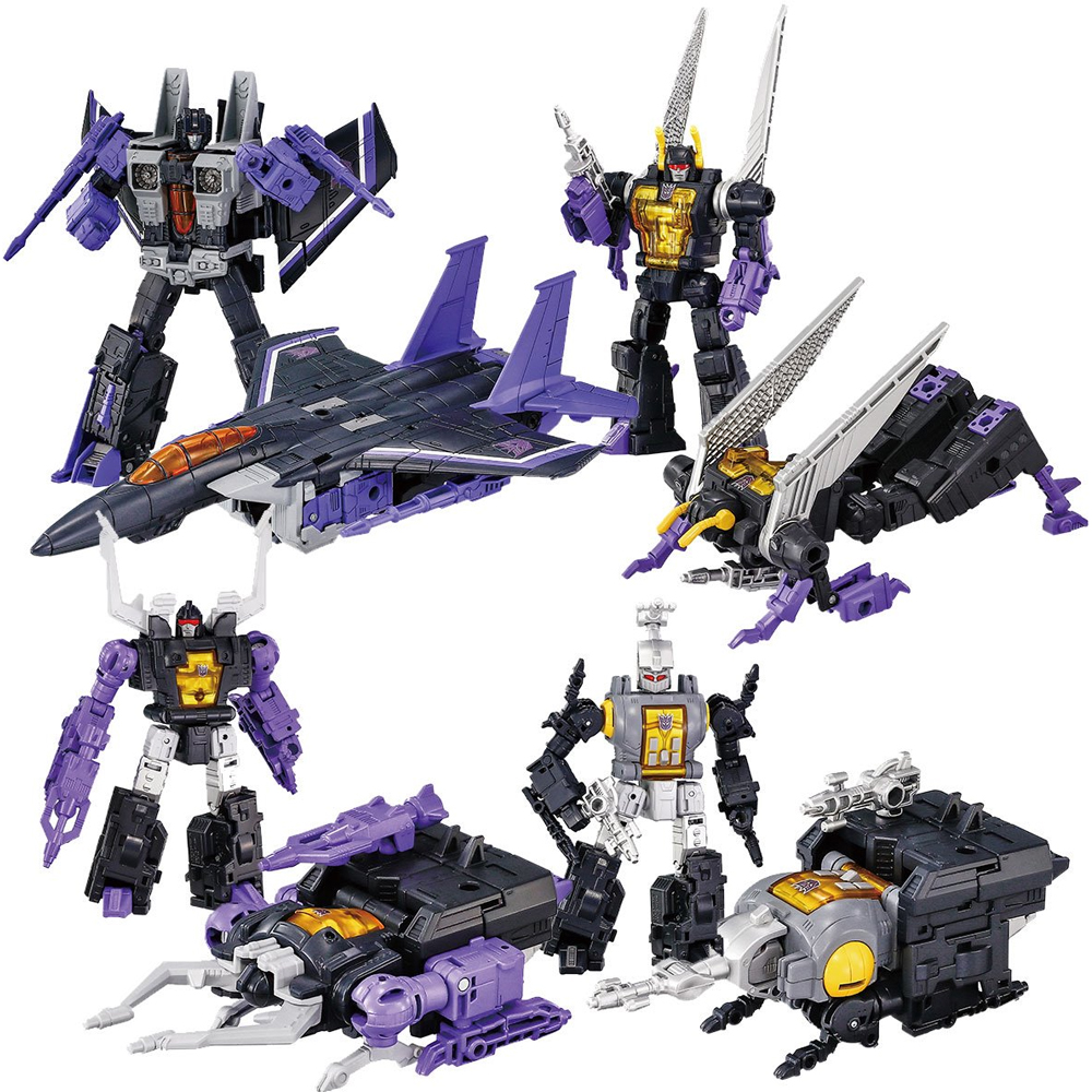 Decepticons Part 2: Skywarp, Kickback, Sharpnel, and Bombshell Dramatic Capture Series Transformers