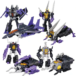 Decepticons Part 2: Skywarp, Kickback, Sharpnel, and Bombshell Dramatic Capture Series Transformers