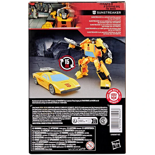 Sunstreaker Deluxe Class Transformers: The Movie Studio Series Transformers
