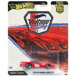 '78 Greenwood Corvette Vintage Racing Car Culture Hot Wheels Premium 1:64