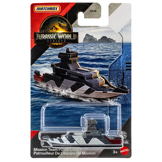Mission Team Patrol Craft Jurassic World Rebirth Matchbox 1:64