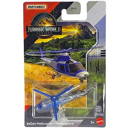 InGen Helicopter Jurassic World Rebirth Matchbox 1:64