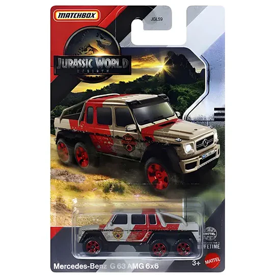 Mercedes-Benz G 63 AMG 6x6 Jurassic World Rebirth Matchbox 1:64